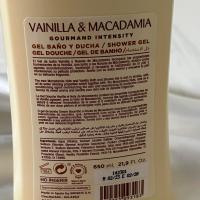 Ingredients gel douche vanille macadamia